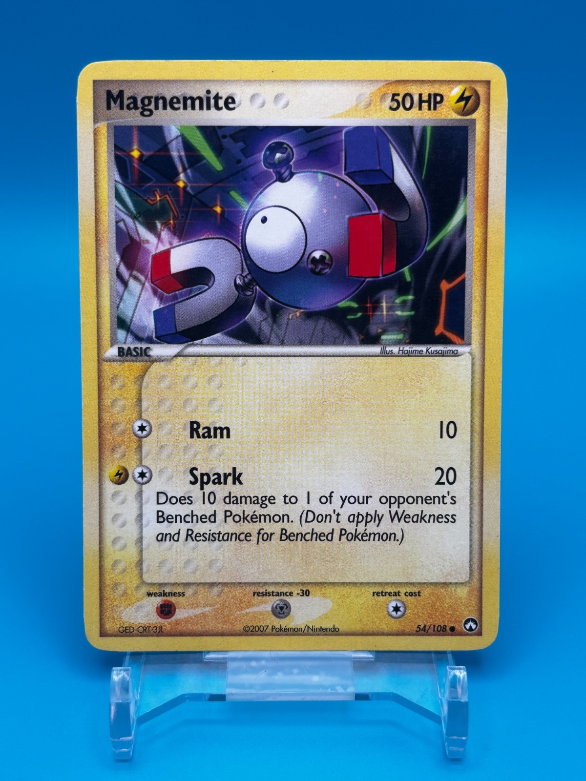 Magnemite Pokemon Power Keepers Card #54 Vintage 2007 TCG