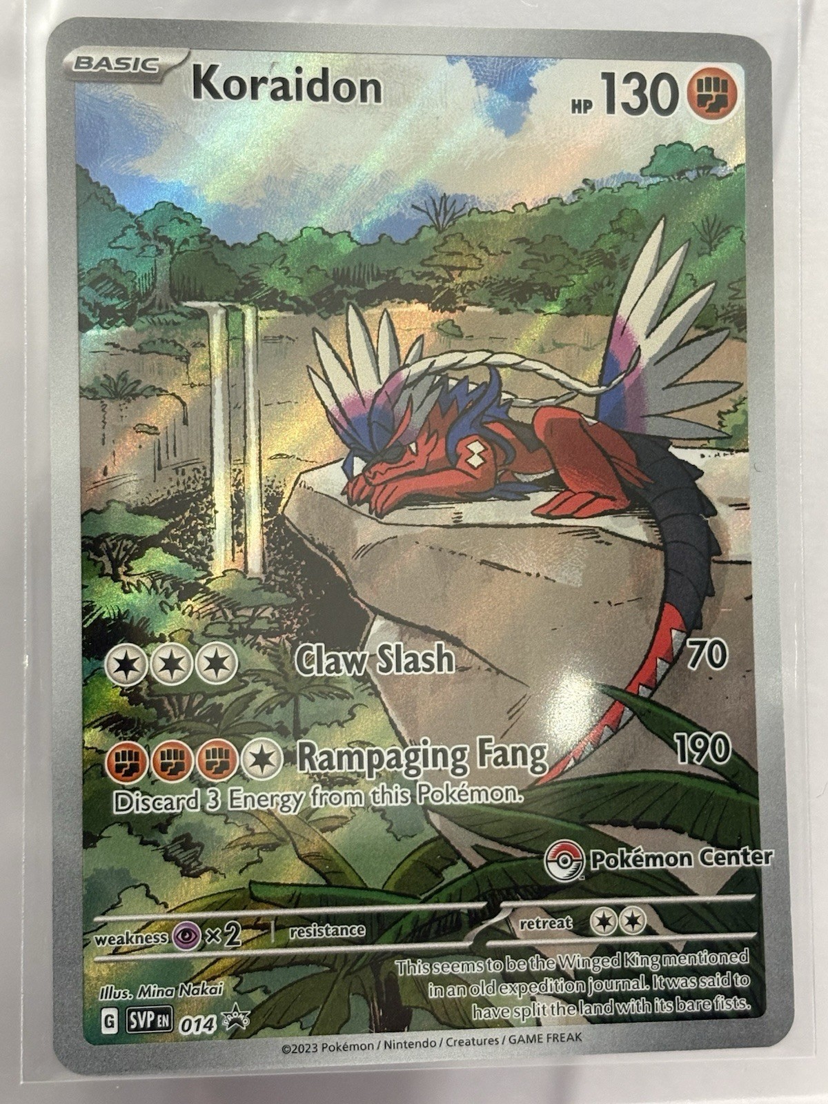 Koraidon SVP-014 Pokemon Center Black Star Promo - Near Mint