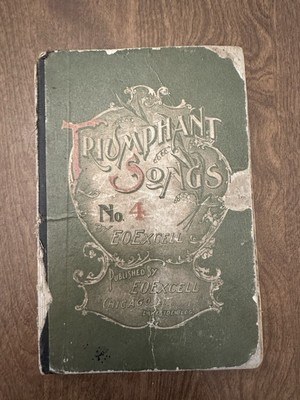 #ad Triumphant Songs No 4 Antique Book 1894 E O Excell Gospel Songs Book Chicago $8.99