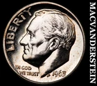 1963 Silver Roosevelt Dime - Choice Gem Proof  Lustrous  No Reserve  #i5240