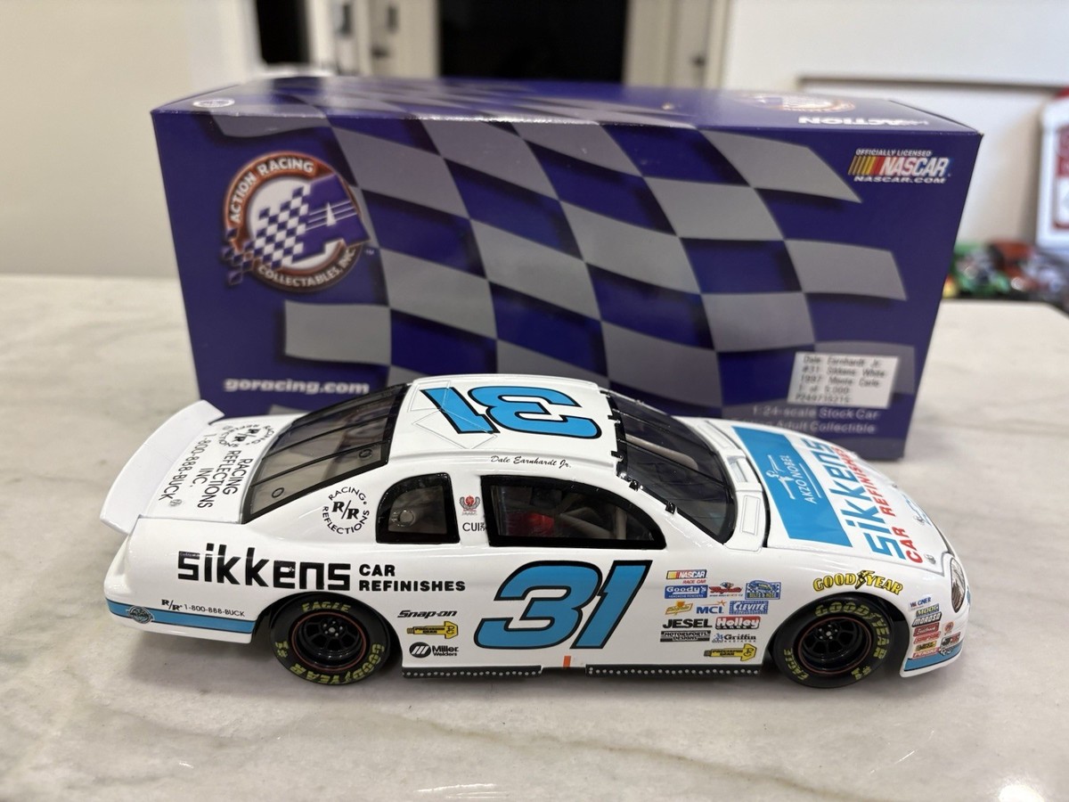 Dale Earnhardt Jr 1997 Sikkens White Nascar 1/24 Diecast Action