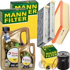 MANN INSPEKTIONSPAKET+6L TOTAL 0W-30 MOTORÖL passend für OPEL ZAFIRA VIVARO 2.0