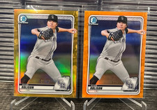 2020 Bowman Chrome Ryan Rolison Rookie Orange Gold Refractor #d /50 /25