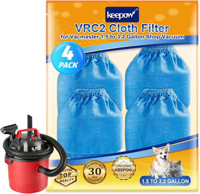 VRC2 Vacuum Filter Compatible with Vacmaster 1.5 to 3.2 Gallon Wet/Dry Vacuums, 