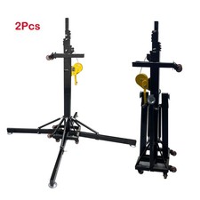 2Pcs 19FT Stage Lighting Truss Heavy Duty Tower Lifter Crank Light Stand