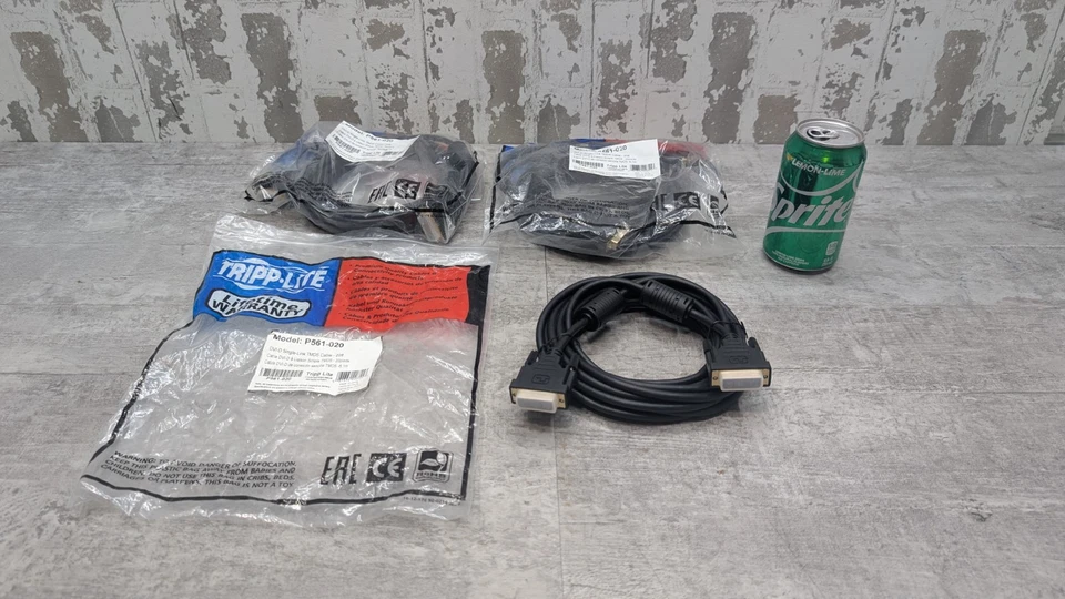 3 NEU 20' Tripp-Lite DVI-D Single Link TMDS Display Kabel, P561-020 NEU