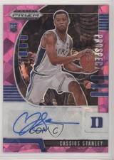 2020 Panini Prizm Draft Picks Prospect Pink Ice Cassius Stanley #PA-CS Auto ng3