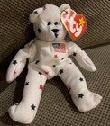 TY Teenie Beanie Babies * McDonalds Happy Meal Toy~ 'Glory' The Bear w/Tag — photo 1