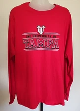 UT University of Tampa Red Long Sleeve Shirt Size XXL New MSRP $34.98