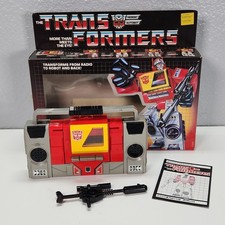 1985 Vintage Blaster G1 Transformers Complete w Box Gun Boombox Figure Autobot