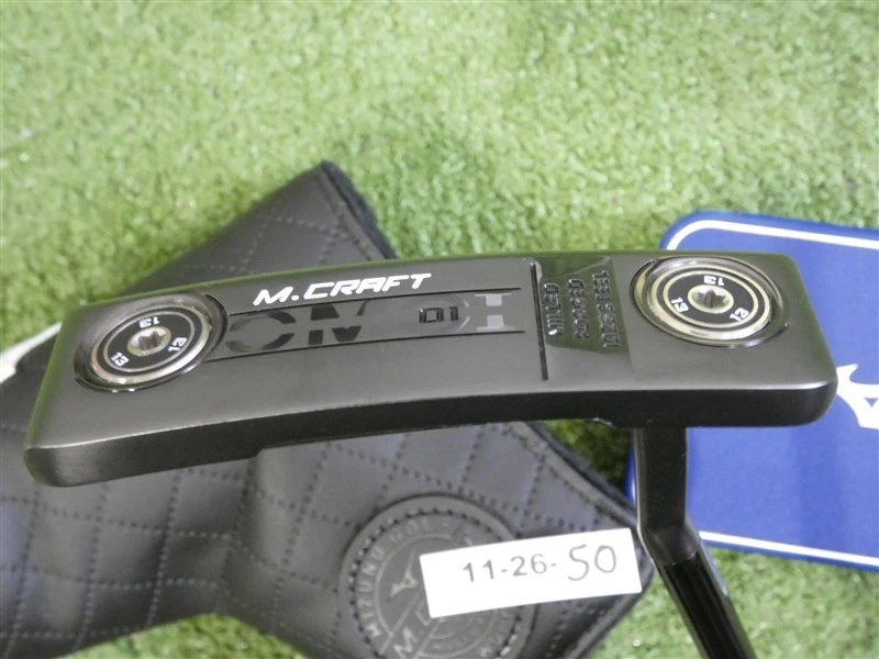 Mizuno M Craft OMOI 01 Type 1 Black 34.5" Putter w HC, Scotty Grip & Wt Kit Mint - Image 3 of 4