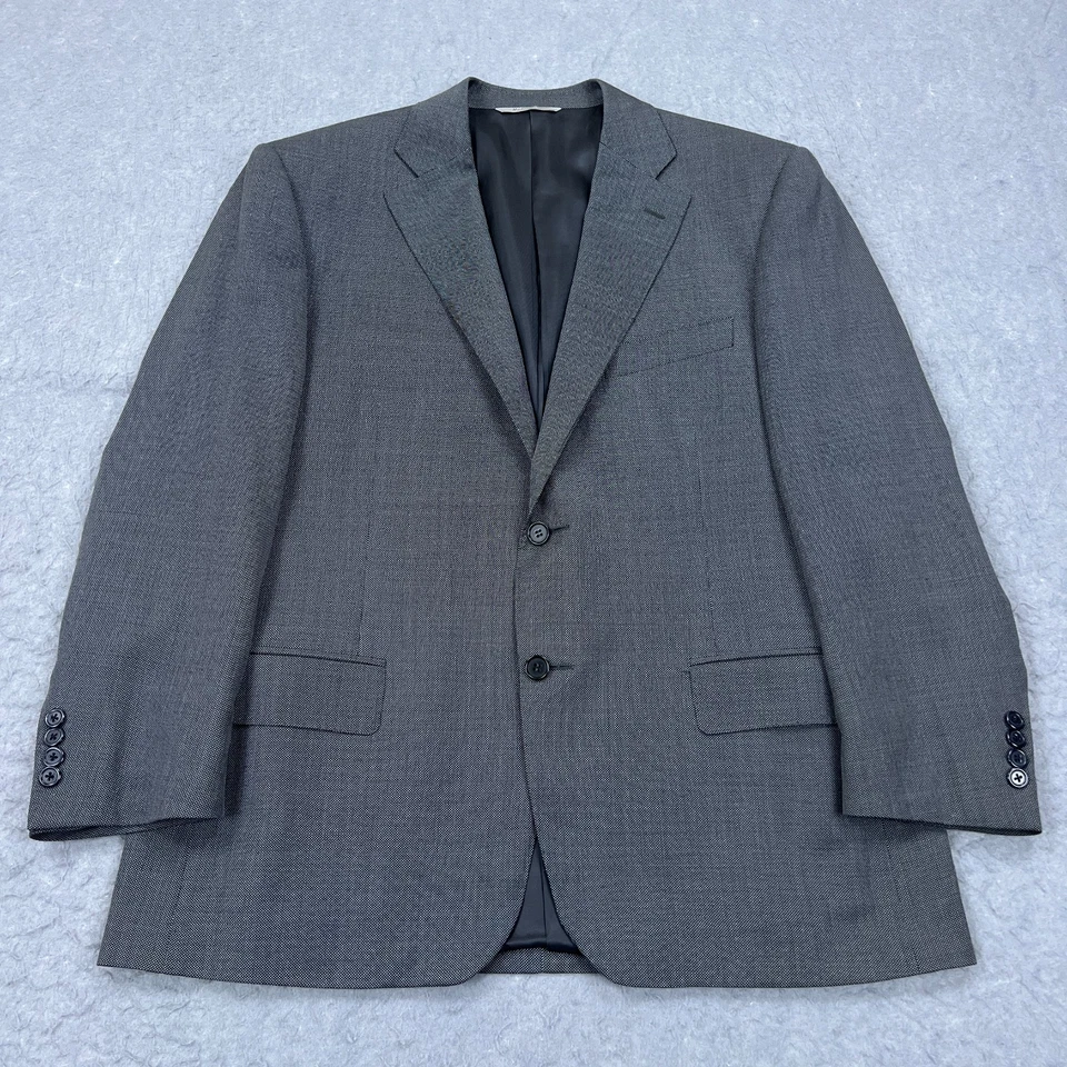 Abrigo Deportivo Canali Para Hombre 36 52 Gris Hecho en Italia Lana Viaje 2 Botones Blazer Chaqueta Foto 2 de 4