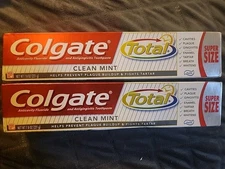 EXPIRED 2 Colgate Total Active Prevention Clean Mint Toothpaste 7.8oz, Exp: 2020