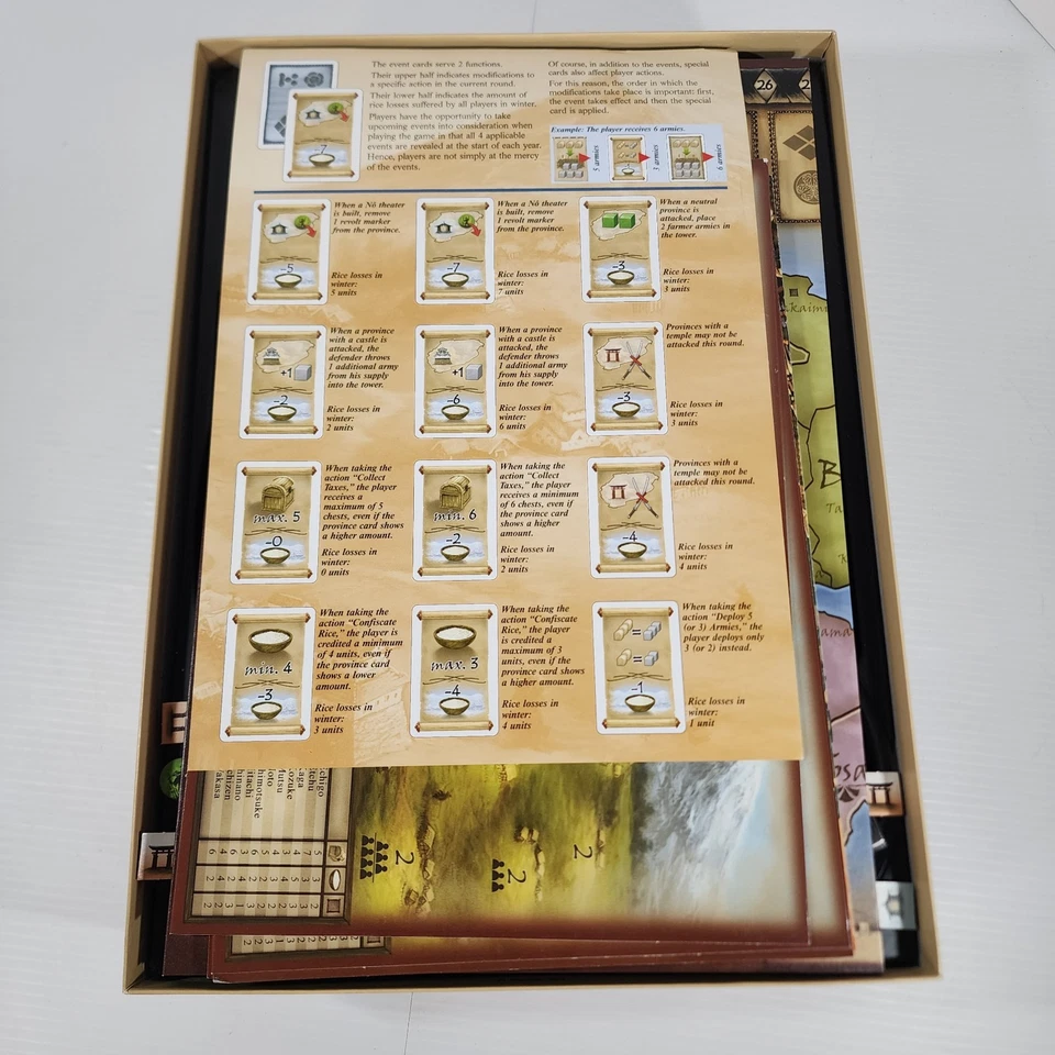 Queen Games SHOGUN 5 Player Big Box Dirk Henn 100% COMPLETE CIB Excellent - Image 2 of 4