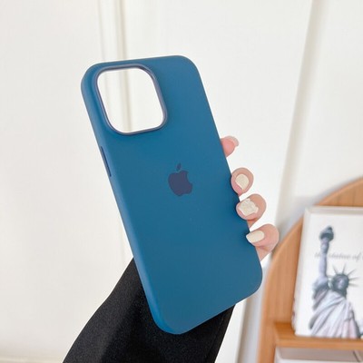 Silicone Original Magnetic Case For iPhone 14 15 16e 16 17 Pro Max+ Screen Glass