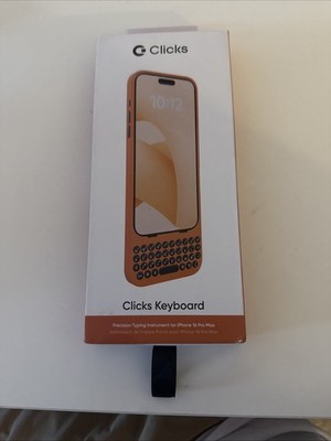 Clicks Creator Keyboard Compatible with Apple iPhone 16 Pro Max Spice Orange