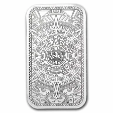 1 oz Silver Bar - Aztec