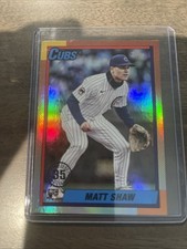 2025 Topps Update Series - 1990 Topps Baseball Matt Shaw #U90-35 (RC)