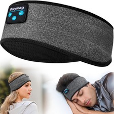 Perytong Sleep Headphones Wireless, Bluetooth Sports Headband M, BlackGrey