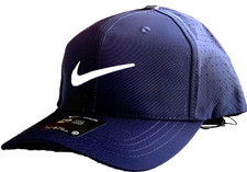 Nike Black Performance Cap w/Laser Perforated Holes. Embroidered Swoosh. NWT.