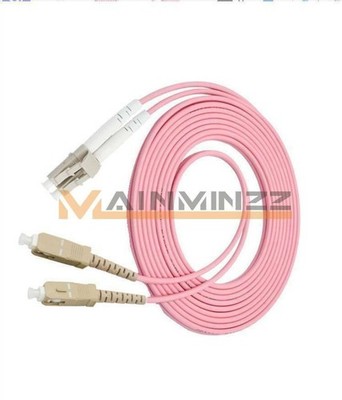 1M LC to SC UPC Duplex Fiber Cable OM4 Multimode 3.0mm Fiber Optic Patch Cord *m
