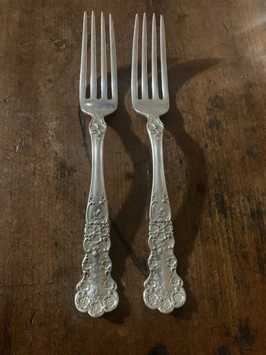 Buttercup Sterling Silver Dinner Forks  7 1/2”