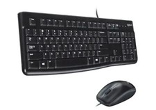 Logitech Wired Keyboard  Mouse Combo MK120  Plug  Play  Windows