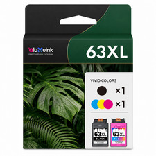 63XL Ink Cartridge Combo Pack Replacement for OfficeJet 3630 3632 4650 5255 4520