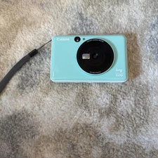 Canon Ivy Cliq Instant Camera Blue Film Included BATTERY WONT CHARGE