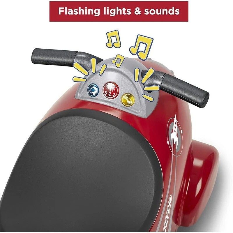 Retro Paseo en Cohete Juguete Luces Sonidos Almacenamiento Divertido Niños Pequeños 12M a 36 Meses Nuevo Foto 4 de 4