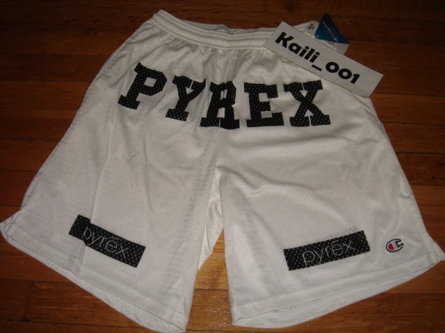 Pyrex Vision Shorts Large Religion Gym White Kanye RSVP Virgil Abloh Black B