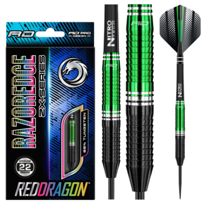 RED DRAGON Razor Edge ZX-2 Tungsten Darts Set :22g,24g,26g