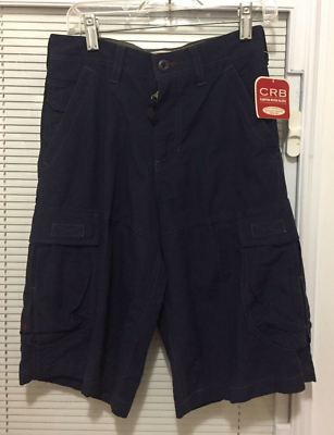 Canyon River Blues Youth Boys Size 8 To 10 Navy Cargo Shorts RN