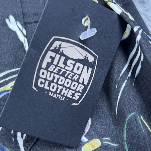 Filson Twin Lakes Short Sleeve Sport Shirt 20248745 Offshore Catch Fish Print XS - Picture 6 of 12