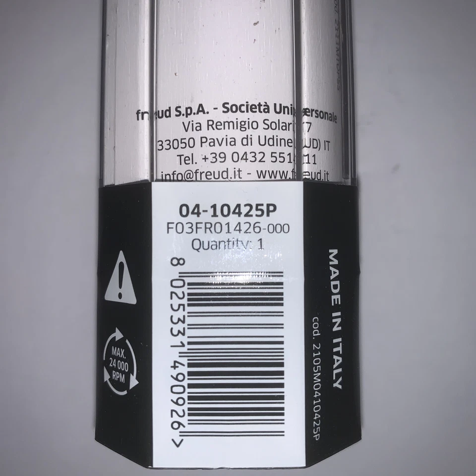 Freud F03FR01426 Double Flute Straight Bit 6.4 x 6.4mm x 1/4 Shank (04-10425P) - Image 2 of 2