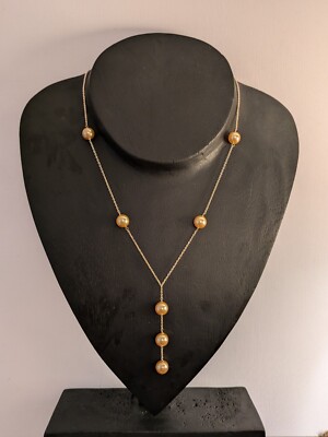 Swarovski Kristall Perle Sterlingsilber Lariat Halskette 18'' Brandneu Verpackt
