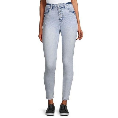 Skinny Jeans Blue Acid Wash 