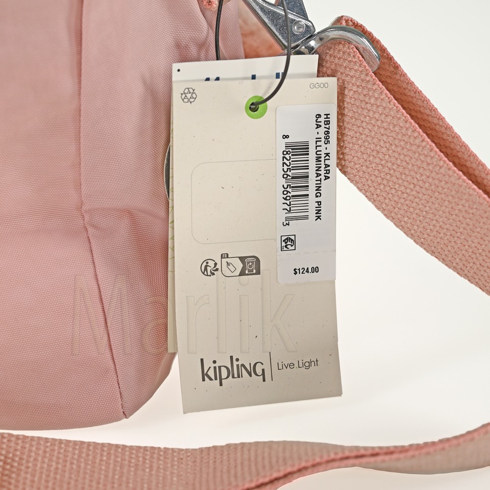 Kipling Klara Women's Crossbody Satchel Bag Illuminating Pink, Multi