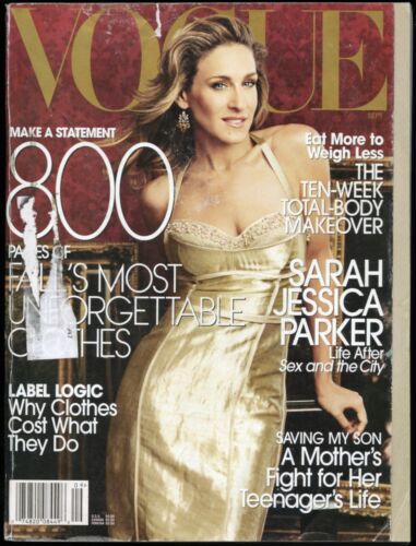 SEPTEMBER 2005 VOGUE MAGAZINE SARAH JESSICA PARKER, SEX & THE CITY, FALL FASHION