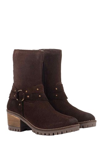 ORO Henrik Harness Boot Las Angeles Size 7 Men Brown Suede Zipper Biker w/ Chain ORO Henrik Harness Boot Las Angeles Size 7 Men Brown Suede  main image 2