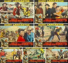 VENGEANCE VALLEY Italian fotobusta movie posters x7 BURT LANCASTER R66 WESTERN