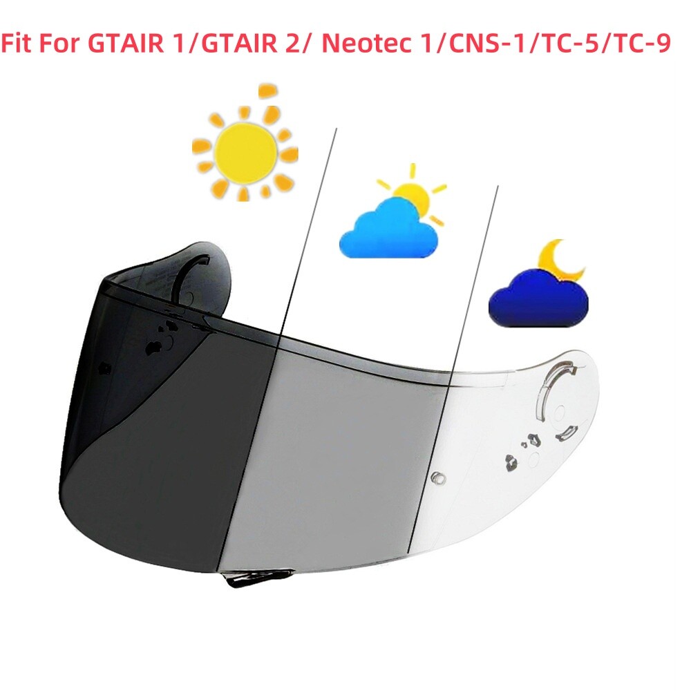 SHOEI GT-Air2 EMBLEM TC-5 ＆ CNS-1シールド Photochromic Visor Shield Fit For SHOEI GT Air Neotec CNS-1 TC-5