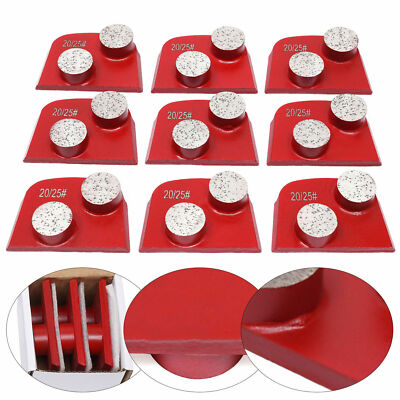 9*Durable Medium Bond Diamond Segments 20/25 Grit Floor/Concrete Grinding Disc