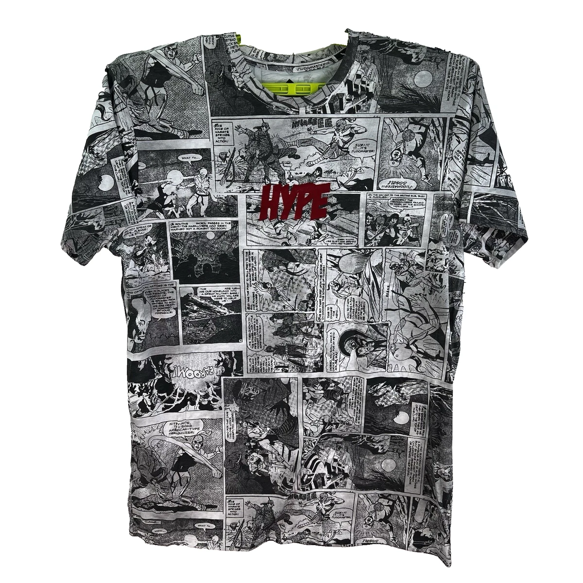 T-shirt Hype Blanc à Motifs - Taille S - Occasion En Très Bon état