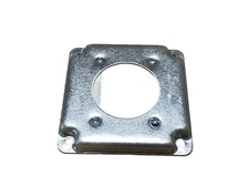 RS13 Steel City 4-Inch Galvanized Square Outlet Box Cover for Dryer Range Recep