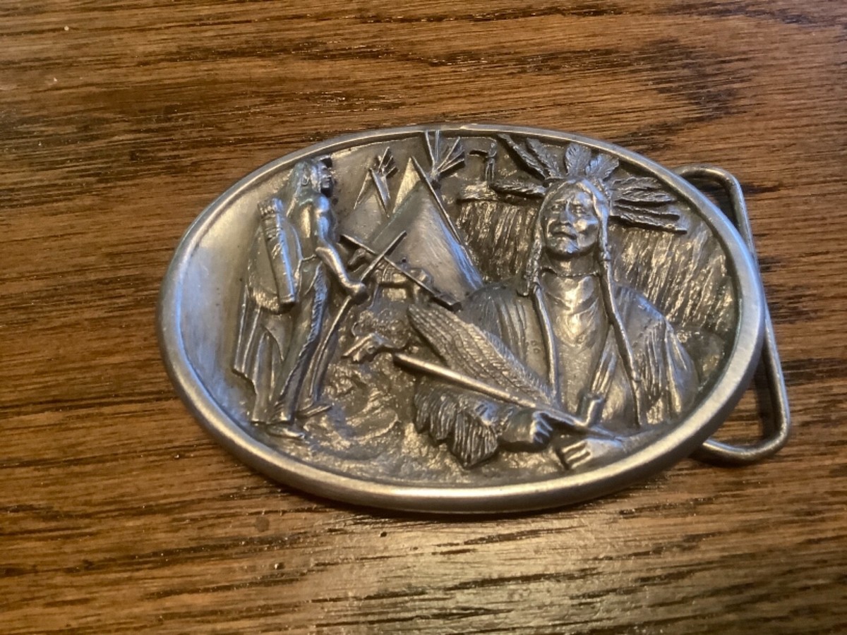 Bergamot belt buckle Vintage Bergamot Brass Works Bald Eagle Belt Buckle – The  main image 2