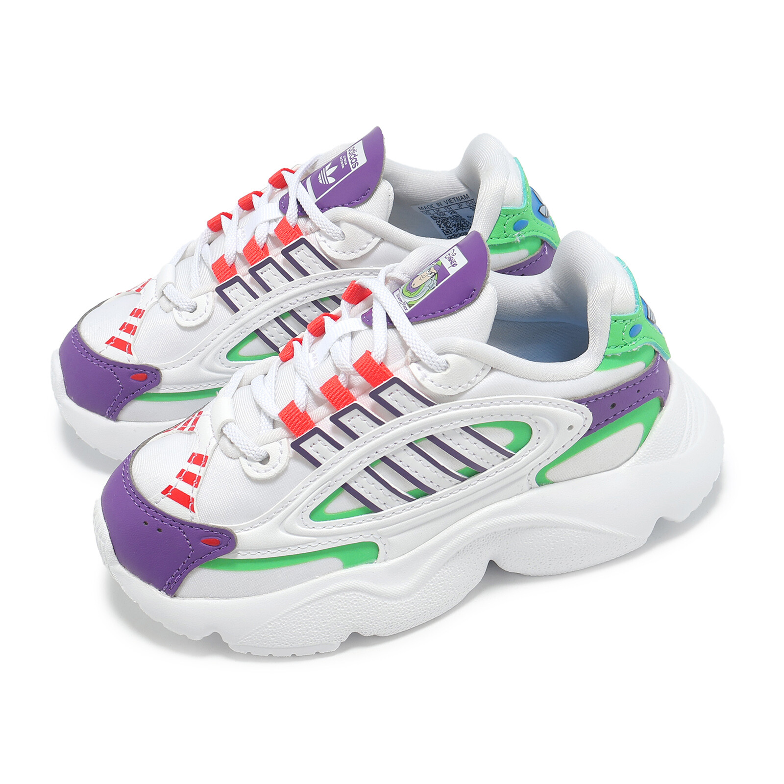 adidas Originals Ozmillen EL C Buzz Lightyear White Kid Preschool Shoes JI0078 adidas Originals Ozmillen EL C Buzz Lightyear White Kid Preschool Shoes JI0078