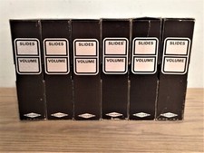 Lot of 6 Vintage Sawyers Rotary Slide Trays Holds 100 Slides With Boxes 2