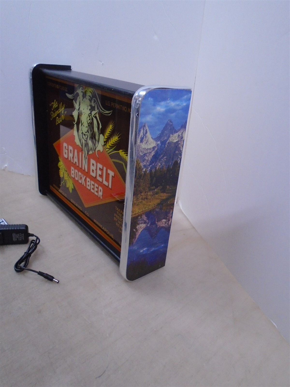 Grain Belt Bock Beer LED Display Light Sign Box Collectible