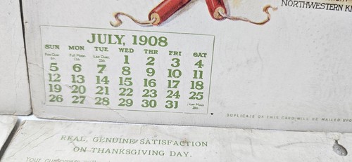 The Northwestern Knitting Co Antique Advertising Calendar Pages 1900's - Picture 7 of 20